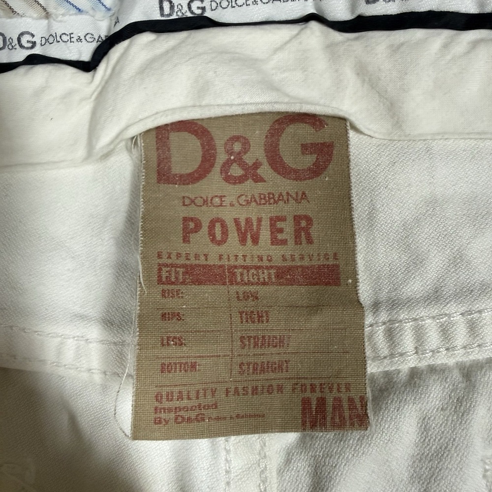 DOLCE&GABBANA Power Vintage Jeans Tight Slim Fit Mens 32x34 Straight Leg - Picture 9 of 16